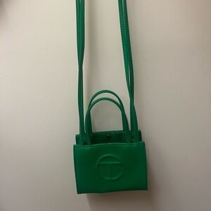 Green screen (currently out of stock) small telfar shopping bag